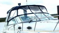 Photo of Monterey 282 Cruiser Arch, 2004: Bimini Top, Bimini Connector Bimini Side Curtains, Camper Top, viewed from Starboard Front 