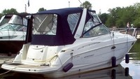 Photo of Monterey 290 Cruiser BLI, 2008: Bimini, Front Connector, Side Curtains, Camper Top, Camper Side and Aft Curtains, viewed from Starboard Rear 