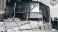 Monterey® 296 Cruiser Arch Bimini-Visor-OEM-G1™ Factory Front VISOR Eisenglass Window Set (typ. 3 front panels, but 1 or 2 on some boats) zips between front of OEM Bimini-Top (not included) and Windshield (NO Side-Curtains, sold separately), OEM (Original Equipment Manufacturer)