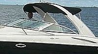 Photo of Monterey 298 Sport Cruiser Arch, 2005: Bimini Top, Arch-Aft-Top, viewed from Port Side 