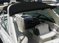 Photo of Monterey 318 SSX Super Sport Bowrider, 2008: Bimini Top, Arch-Aft-Top, viewed from Port Rear, Above 