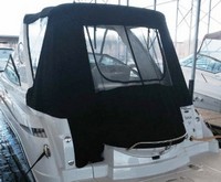Photo of Monterey 320 Sport Yacht, 2011: Hard-Top, Camper Top, Camper Side and Aft Curtains, viewed from Port Rear 