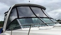 Photo of Monterey 320 Sport Yacht, 2011: Hard-Top, Front Visor, Side Curtains, viewed from Starboard Front 