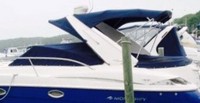 Photo of Monterey 350 Sport Yacht Bimini, 2007: Bimini Top, Camper Top, Cockpit Cover, viewed from Port Side 
