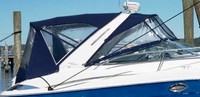 Photo of Monterey 350 Sport Yacht Bimini, 2007: Radar Arch Bimini Top, Visor, Side Curtains, Camper Top, Camper Side and Aft Curtains, viewed from Starboard Side 
