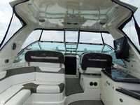 Photo of Monterey 400 Sport Yacht, 2013: Hard-Top, Visor and Side Curtains and Aft Curtain sides Black Sunbrella(r), Inside 