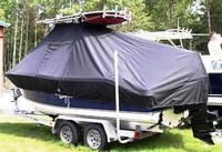 Photo of NauticStar 20XS 20xx T-Top Boat-Cover, viewed from Port Rear 