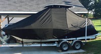 Photo of NauticStar 211 Angler 20xx T-Top Boat-Cover, viewed from Port Side 