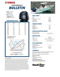 Photo of NauticStar 2602 Legacy, 2016: Yamaha Performance Bulletin 