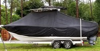 Photo of NauticStar 2602 Legacy 20xx T-Top Boat-Cover, viewed from Port Side 