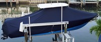 Photo of NauticStar 28XS 20xx T-Top Boat-Cover, viewed from Starboard Side 