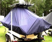 Photo of Parker 23SE 20xx T-Top Boat-Cover, viewed from Port Rear 