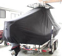 Photo of Pathfinder 2200 20xx T-Top Boat-Cover, viewed from Starboard Rear 