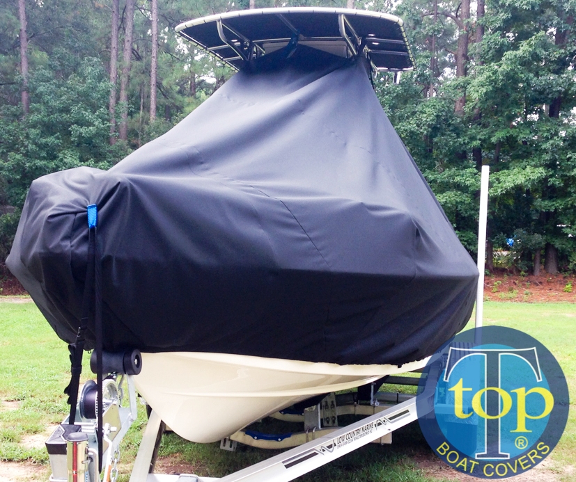 Pioneer Bulls Bay 2200, 20xx, TTopCovers™ T-Top boat cover, port front
