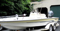 Photo of Ranger 2180 Bay Ranger, 2005: T-Topless™ Folding T-Top, viewed from Port Front 