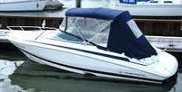 Photo of Regal 2250, 2004: Bimini Visor, Side Curtains, Aft Curtain, viewed from Port Side 