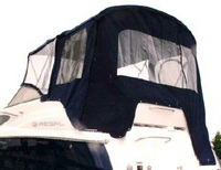 Regal® 2565 Window Express Bimini-Visor-OEM-G2™ Factory Front VISOR Eisenglass Window Set (typ. 3 front panels, but 1 or 2 on some boats) zips between front of OEM Bimini-Top (not included) and Windshield (NO Side-Curtains, sold separately), OEM (Original Equipment Manufacturer)