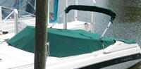 Photo of Regal 2850, 1998: Bimini Top in Boot, Cockpit Cover, viewed from Port Front 