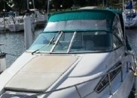 Photo of Regal Commodore 272, 1993: Bimini Top, Visor, Side Curtains, viewed from Port Front 