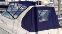 Photo of Regal Commodore 292, 1996: Bimini Top Valance, Front Visor, Side Curtains, Aft Curtain, viewed from Port Rear 