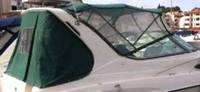 Photo of Regal Commodore 292, 1996: Bimini Top Valance, Front Visor, Side Curtains, Aft Curtain, viewed from Starboard Rear 