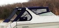 Regal® Commodore 402 Arch-Aft-Curtain-OEM-G7™ Factory Arch AFT CURTAIN from Radar-Arch to Transom area (slanted, not vertical), typically with Eisenglass window, OEM (Original Equipment Manufacturer)