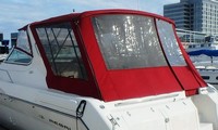 Photo of Regal Commodore 402, 1997: Bimini Top, Side Curtains, Camper Top, Camper Side and Aft Curtains, viewed from Port Rear 
