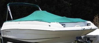 Photo of Regal Destiny 200, 1997: Bimini Top in Boot, Cockpit Cover, viewed from Starboard Bow 