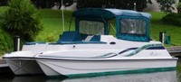 Regal® Leisure Cat 26 Bimini-Side-Curtains-OEM-G5.5™ Pair Factory Bimini SIDE CURTAINS (Port and Starboard sides) zips to side of OEM Bimini-Top (not included) (NO front Visor, aka Windscreen, sold separately), OEM (Original Equipment Manufacturer) 