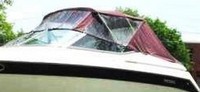Regal® Ventura 8.3SC Bimini-Visor-OEM-G1.5™ Factory Front VISOR Eisenglass Window Set (typ. 3 front panels, but 1 or 2 on some boats) zips between front of OEM Bimini-Top (not included) and Windshield (NO Side-Curtains, sold separately), OEM (Original Equipment Manufacturer)