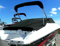 Rinker® 196 Captiva OB Cockpit-Cover-OEM-T2™ Factory Snap-On COCKPIT COVER with Adjustable Aluminum Support Pole(s) and reinforced Snap(s) for Pole alignment in Center of Cover on Larger Cockpit-Covers, OEM (Original Equipment Manufacturer)