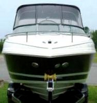 Rinker® 246 Captiva Cuddy Bimini-Side-Curtains-OEM-T4.5™ Pair Factory Bimini SIDE CURTAINS (Port and Starboard sides) with Eisenglass windows zips to sides of OEM Bimini-Top (Not included, sold separately), OEM (Original Equipment Manufacturer)
