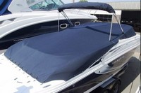 Photo of Rinker 246 Captiva Cuddy, 2014: Bimini Top in Boot, Cockpit Cover, viewed from Starboard Rear 