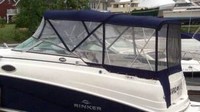 Photo of Rinker 250 Express Cruiser, 2007: Bimini Top, Front Connector, Side Curtains, Camper Top, Camper Side and Aft Curtains, viewed from Port Side 