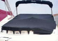 Rinker® 262 Captiva Cuddy No Arch Cockpit-Cover-OEM-T3™ Factory Snap-On COCKPIT COVER with Adjustable Aluminum Support Pole(s) and reinforced Snap(s) for Pole alignment in Center of Cover on Larger Cockpit-Covers, OEM (Original Equipment Manufacturer)