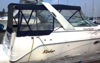 Photo of Rinker 270 Express Cruiser, 2006: Bimini Top, Connector, Side Curtains, Aft Curtain Camper Top, Camper Side Aft Curtains, viewed from Starboard 