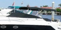 Photo of Rinker 270 Express Cruiser, 2006: Factory OEM Bimini Top, Camper Top, Cockpit Cover, viewed from Port Side 