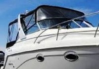 Rinker® 270 Express Cruiser Bimini-Connector-OEM-T3™ Factory Front BIMINI CONNECTOR Eisenglass Window Set (also called Windscreen, typically 3 front panels, but 1 or 2 on some boats) zips between Bimini-Top (not included) and Windshield. (NO Bimini-Top OR Side-Curtains, sold separately), OEM (Original Equipment Manufacturer)