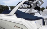 Rinker® 270 Fiesta Vee Cockpit-Cover-OEM-T5™ Factory Snap-On COCKPIT COVER with Adjustable Aluminum Support Pole(s) and reinforced Snap(s) for Pole alignment in Center of Cover on Larger Cockpit-Covers, OEM (Original Equipment Manufacturer)