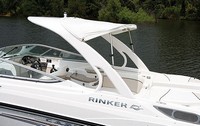 Photo of Rinker 276 Captiva Bowrider Arch, 2008: Camper Top White Stamoid (Factory OEM website photo), viewed from Port Side 