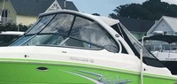 Rinker® 276 Captiva Bowrider Arch Arch-Side-Curtains-OEM-T3™ Pair Factory Arch SIDE CURTAINS (Port and Starboard) with Eisenglass windows for Factory Radar-Arch, OEM (Original Equipment Manufacturer)