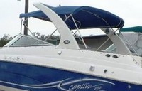 Photo of Rinker 282 Bow Rider, 2006: Factory Radar Arch Bimini Top, viewed from Port Rear 