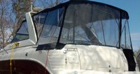 Photo of Rinker 300 Fiesta Vee, 2005: Bimini Top, Side Curtains, Camper Top, Camper Side and Aft Curtains, viewed from Port Rear 