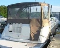 Photo of Rinker 312 Fiesta Vee, 2004: Bimini Connector, Side Curtains, Camper Top, Camper Side Curtains, Camper Aft Curtain, viewed from Starboard Rear 