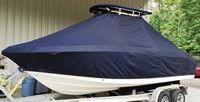 Robalo® 200CC T-Top-Boat-Cover-Elite-1099™ Custom fit TTopCover(tm) (Elite(r) Top Notch(tm) 9oz./sq.yd. fabric) attaches beneath factory installed T-Top or Hard-Top to cover boat and motors