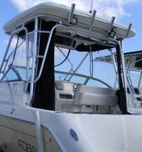 Photo of Robalo 225WA, 2005: Hard-Top, Connector, Side and Aft Curtains, viewed from Port Rear 