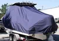 Photo of Robalo 247DC 20xx T-Top Boat-Cover, viewed from Port Rear 