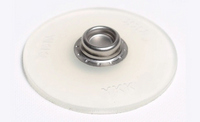 SNAD-M-40-FLEX-20™Twenty (20) each CLEAR MALE SNAD(tm) 3M(r) adhesive backed, std. Stainless Steel 3/8' Stud (Male Stud), Clear Flexible plastic, 40mm diameter Snaps. Typically used on the boat's fiberglass to attach canvas