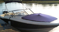 Photo of Scout 222 Dorado, 2006: Bimini Top in Boot, Bow Cover, viewed from Port Front 