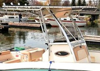 Photo of Scout 222SF, 2008: OEM T-Top, viewed from Starboard Side 